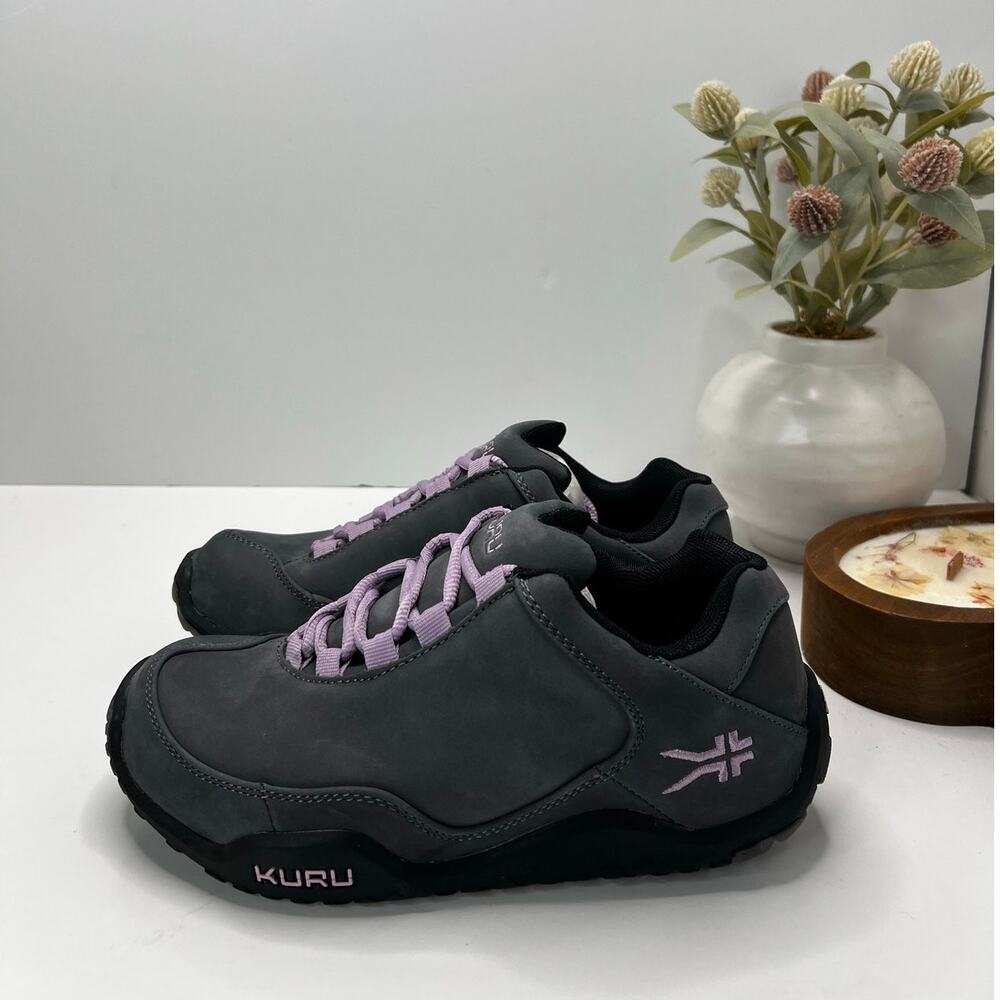Kuru Chicane Trail Hiking Comfort Sneaker Smoke Gray/Black/Violet Women 6W NWB